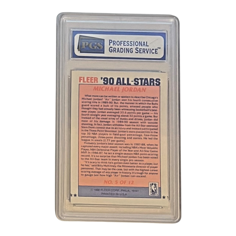 1990 Fleer All-Star #5 Michael Jordan PGS 9.0 - Picture 2 of 2